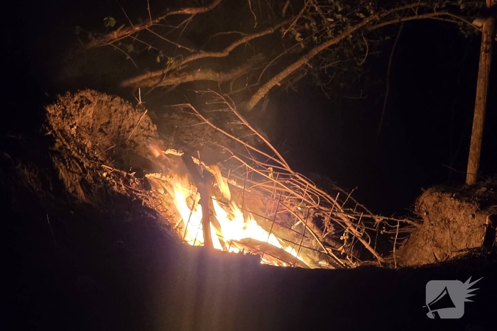 Buitenbrand in Katwijk vermoedelijk aangestoken