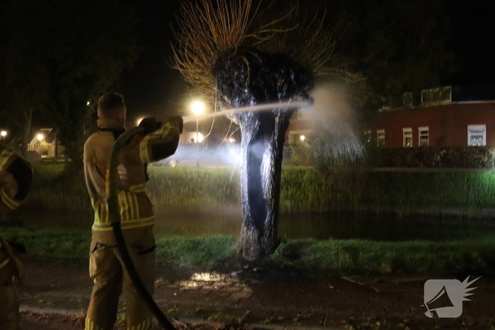 Buitenbrand door brandstichting in Lelystad