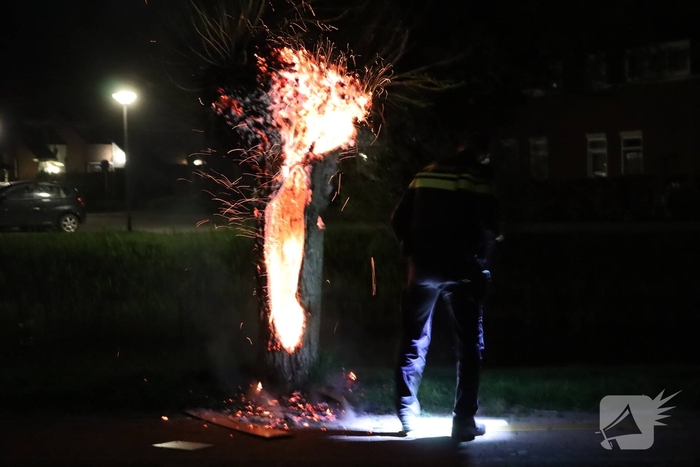 Buitenbrand door brandstichting in Lelystad
