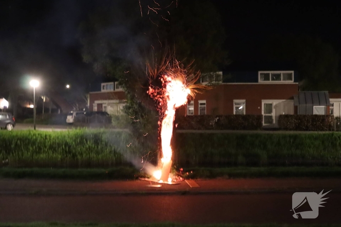 Buitenbrand door brandstichting in Lelystad