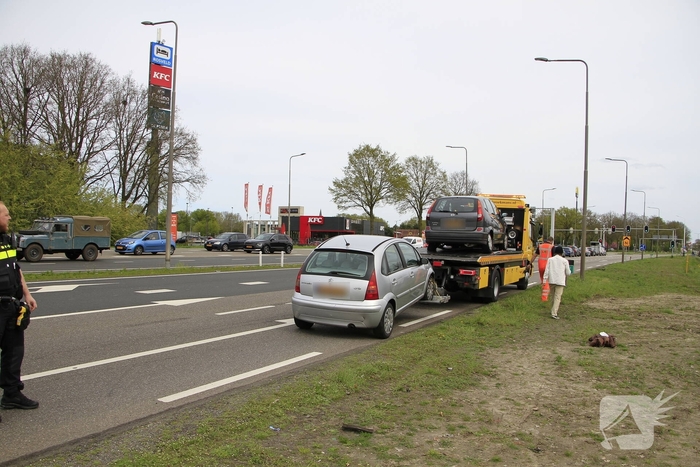 Ongeval met meerdere beschadigde voertuigen