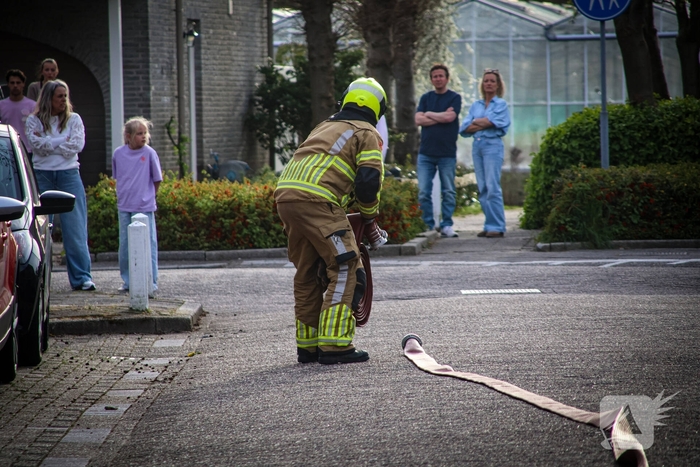 Brandweer ingezet na steekvlam in gas barbecue