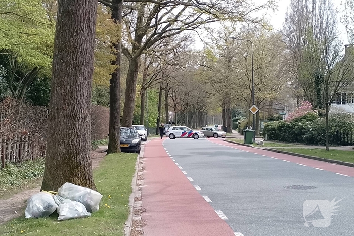 Grote coniferenhaag vliegt in brand