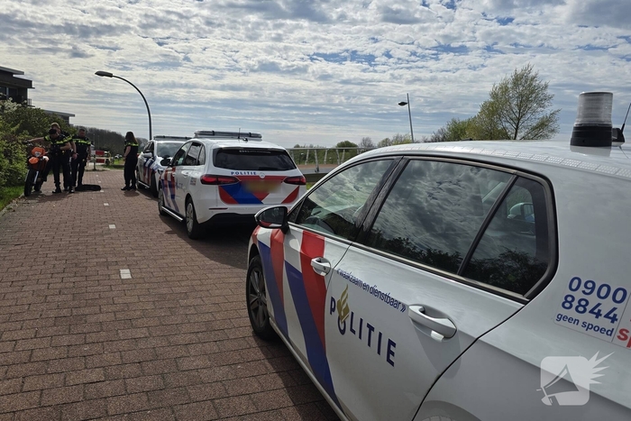 Motorcrosser crasht in struiken na achtervolging