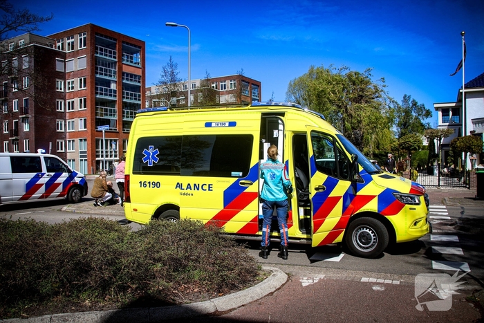 Ongeval tussen auto en motorscooter