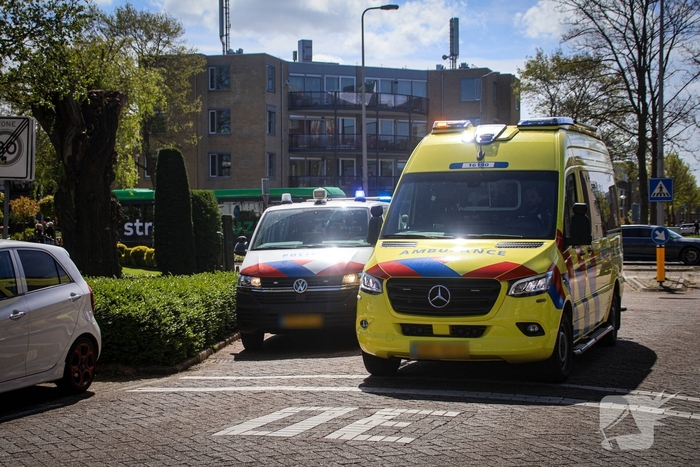 Ongeval tussen auto en motorscooter