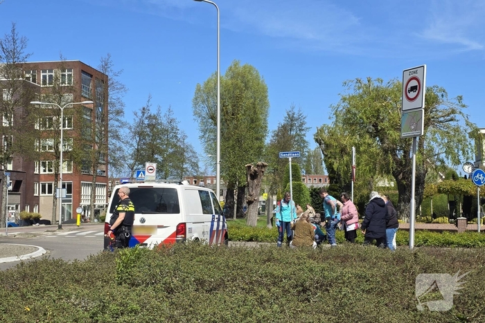 Ongeval tussen auto en motorscooter