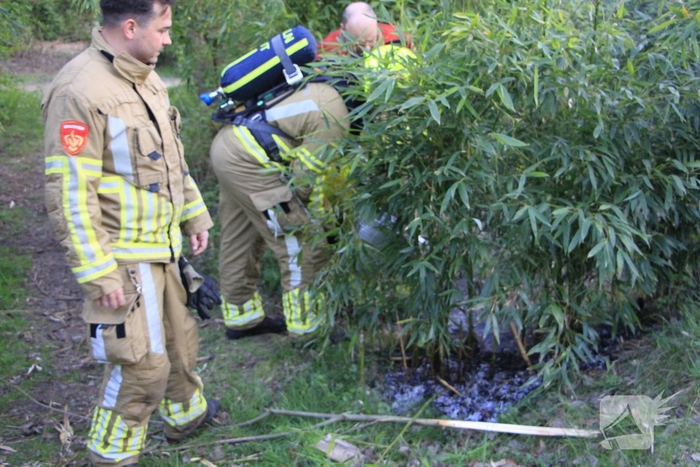 Jeugd ontdekt brand en schakelt hulpdiensten in