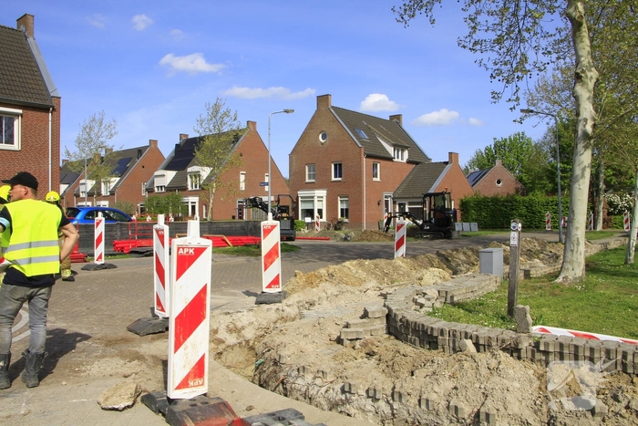 Gasleiding geraakt tijdens graafwerkzaamheden