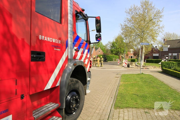 Gasleiding geraakt tijdens graafwerkzaamheden