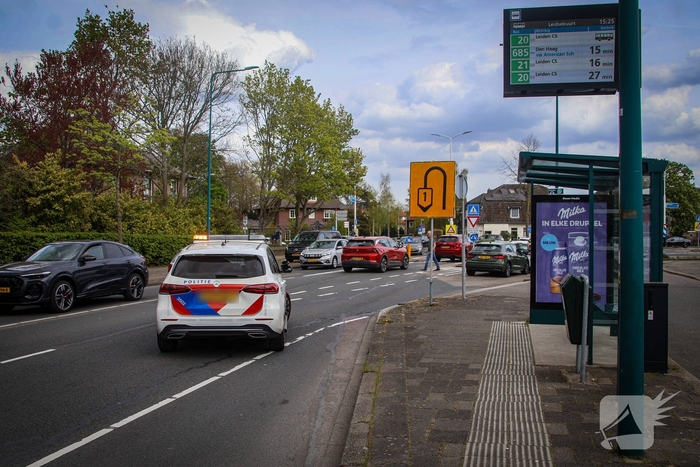 Kop-staartaanrijding tussen twee auto's
