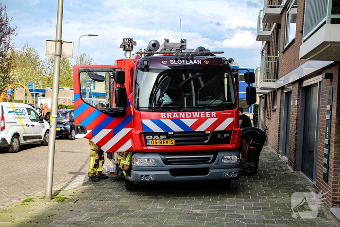 Brand door kortsluiting in appartementencomplex