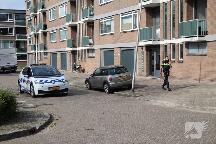 Brand door kortsluiting in appartementencomplex
