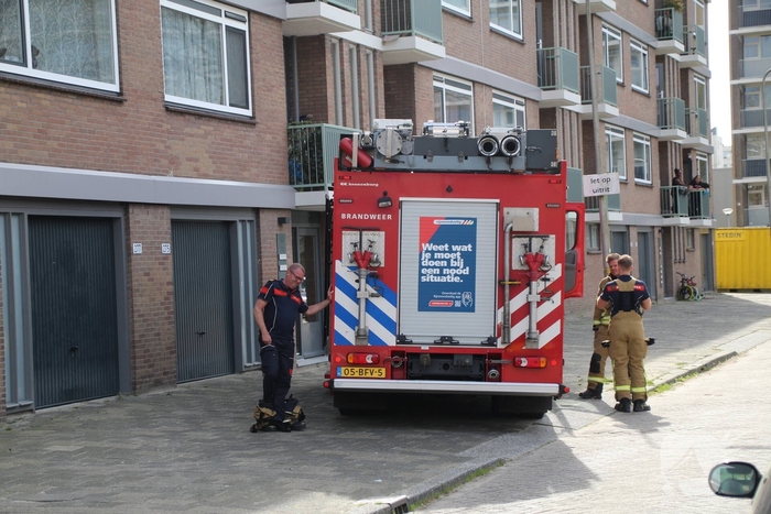 Brand door kortsluiting in appartementencomplex