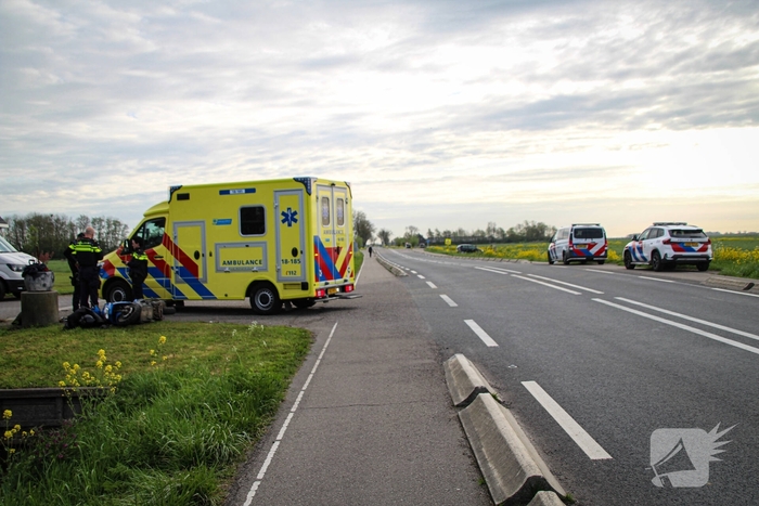 Scooterrijder komt ten val in ongeval