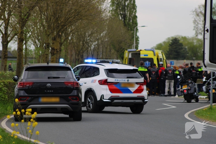 Motorrijder met spoed naar ziekenhuis na valpartij