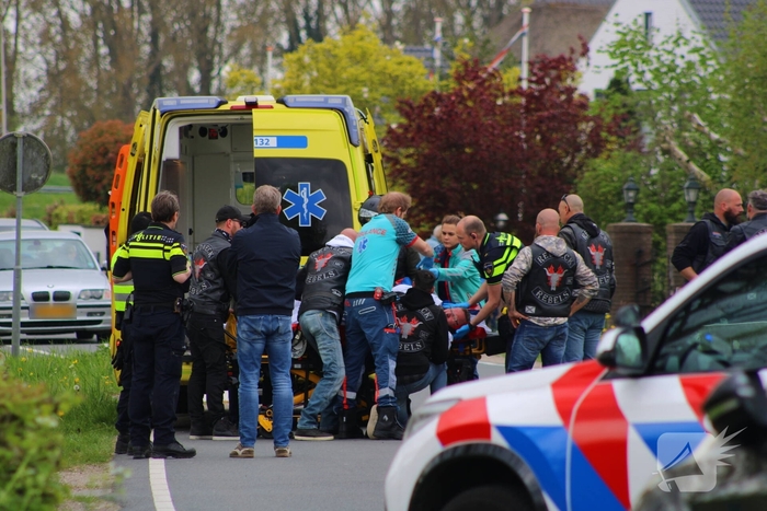 Motorrijder met spoed naar ziekenhuis na valpartij