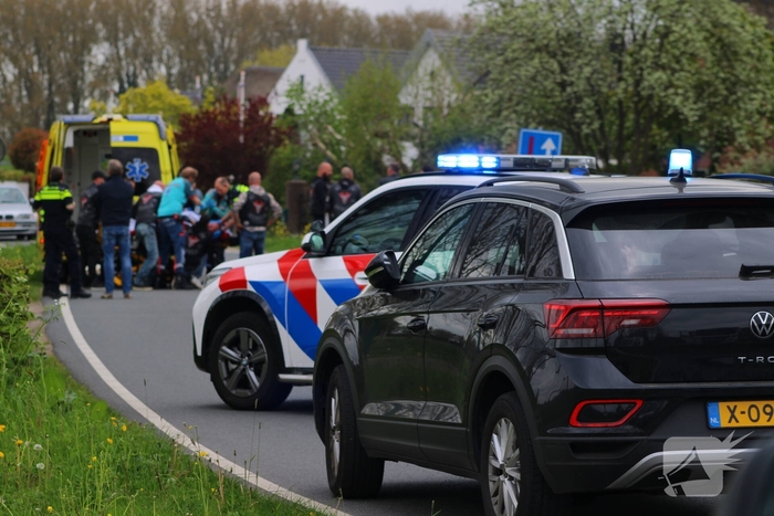 Motorrijder met spoed naar ziekenhuis na valpartij