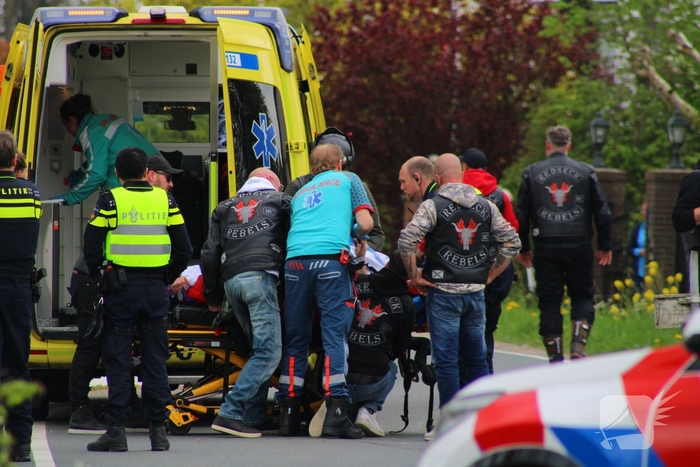 Motorrijder met spoed naar ziekenhuis na valpartij