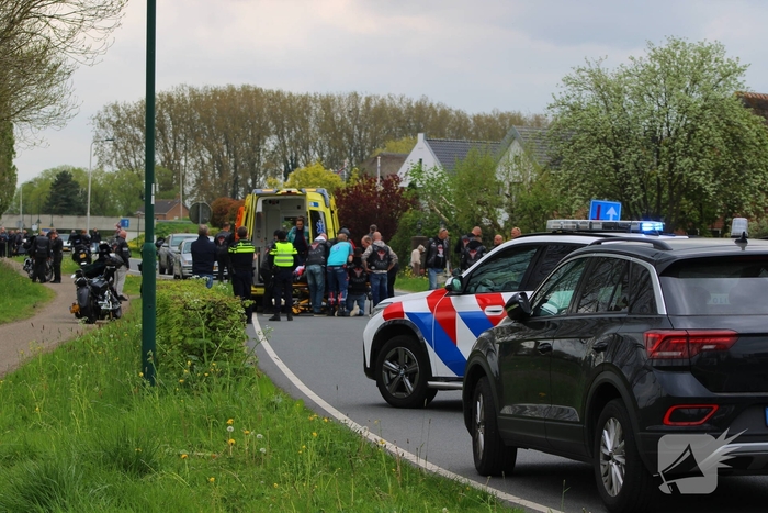 Motorrijder met spoed naar ziekenhuis na valpartij