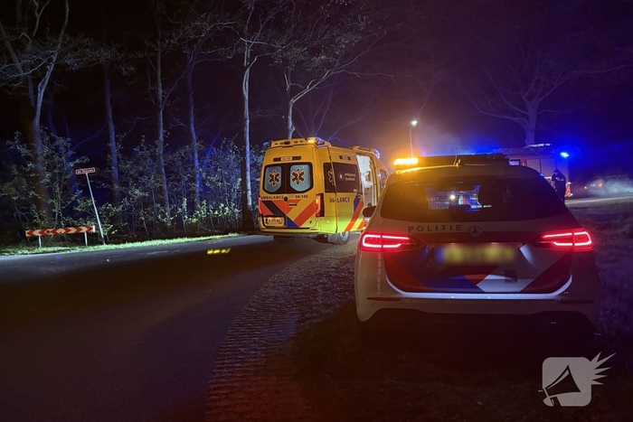 Auto botst tegen boom met gewonde