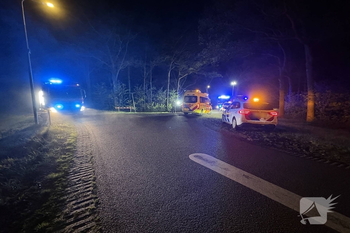 Auto botst tegen boom met gewonde