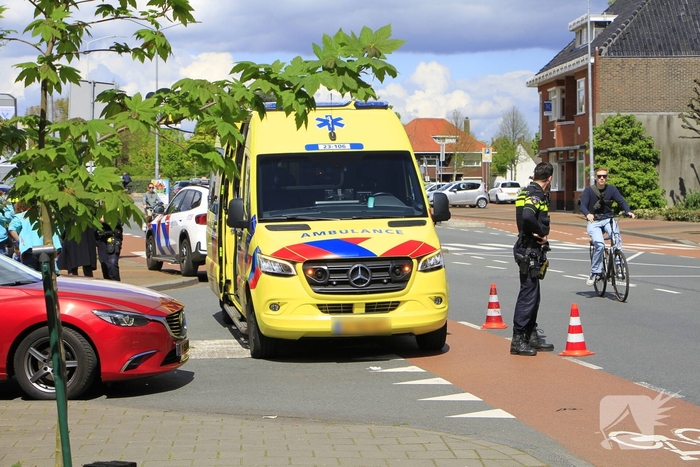 Fietser gewond na aanrijding met auto