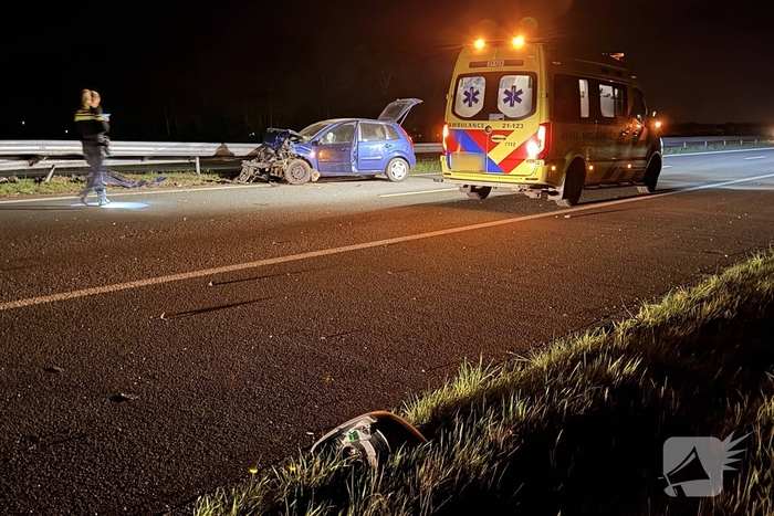 Ongeval met gewonde op snelweg