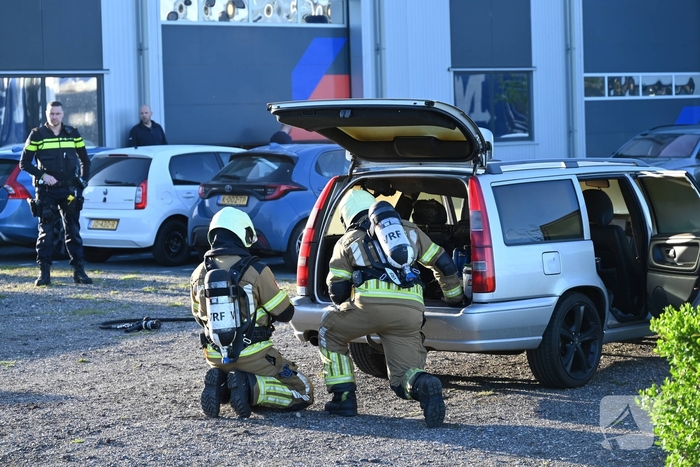 Brand in auto leidt tot snelle hulpverlening