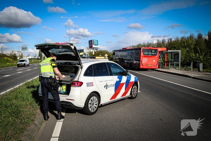 Kettingbotsing na ongeval tussen lijnbus en vrachtwagentje