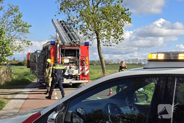Brand in leegstaande woning snel onder controle