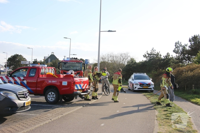Brand in duinen door dronken persoon