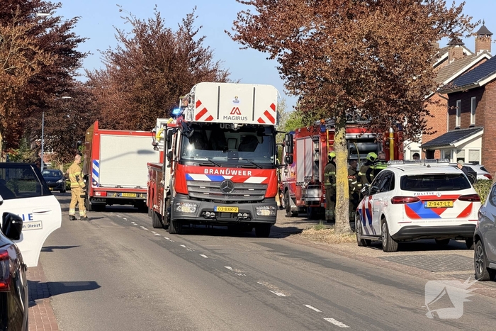 Woningbrand leidt tot afsluiting van straat