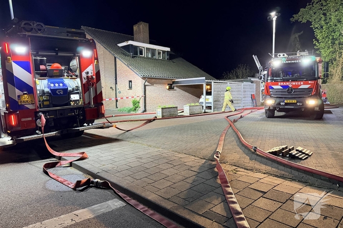Brand in winkel leidt tot grote brandweerinzet