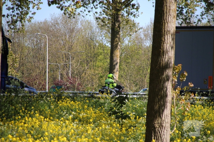 Zware aanrijding zorgt voor file op snelweg