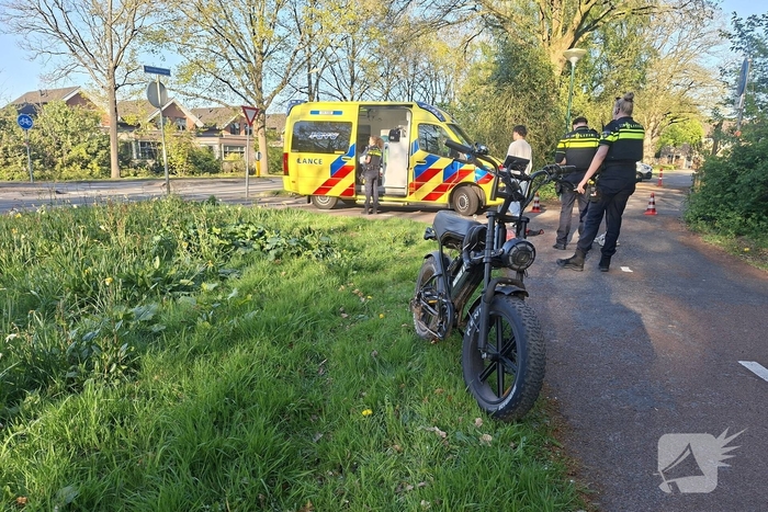 Fatbiker en wielrenster gewond bij botsing