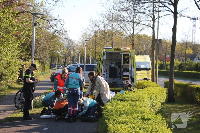 Fietser ernstig gewond bij aanrijding met wielrenner