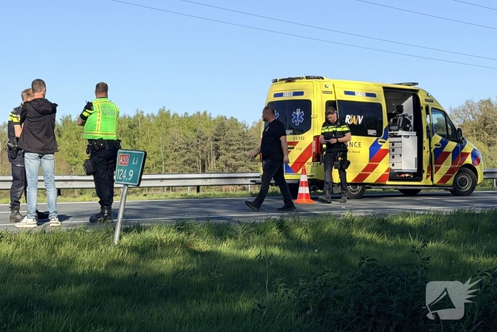 Ongeval met motorrijder leidt tot afsluiting snelweg