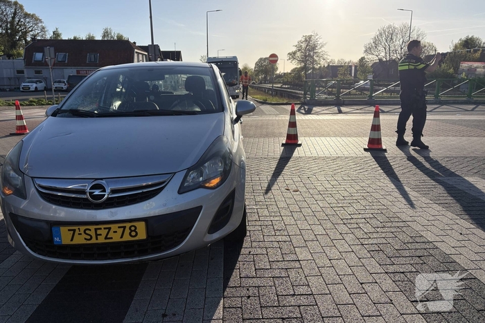 Fietser betrokken bij aanrijding met auto
