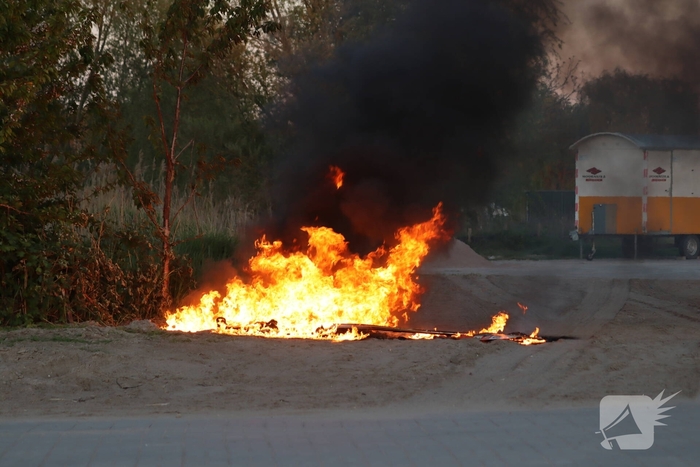 Buitenbrandje snel geblust