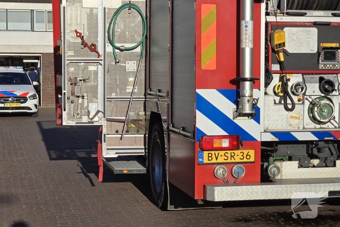 Woningbrand in aanbouw snel onder controle