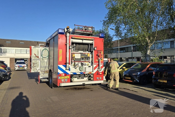 Woningbrand in aanbouw snel onder controle