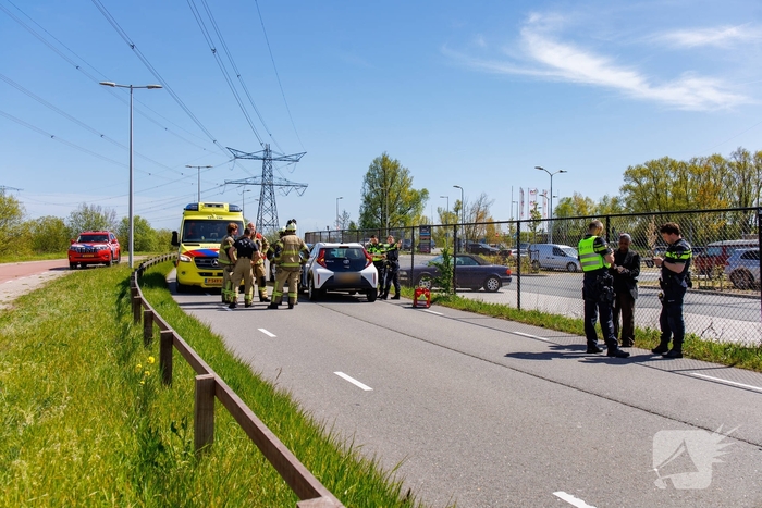 Bestuurster gewond bij aanrijding