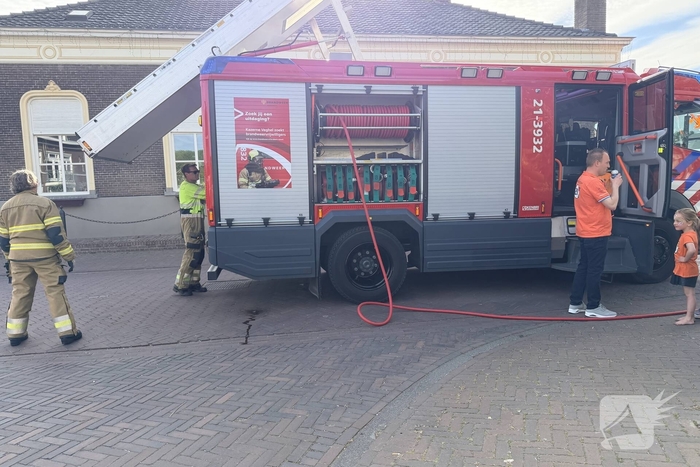 Buitenbrand in Veghel: boom in vlammen