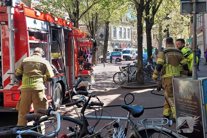 Brandweer snel ter plaatse bij winkelbrand