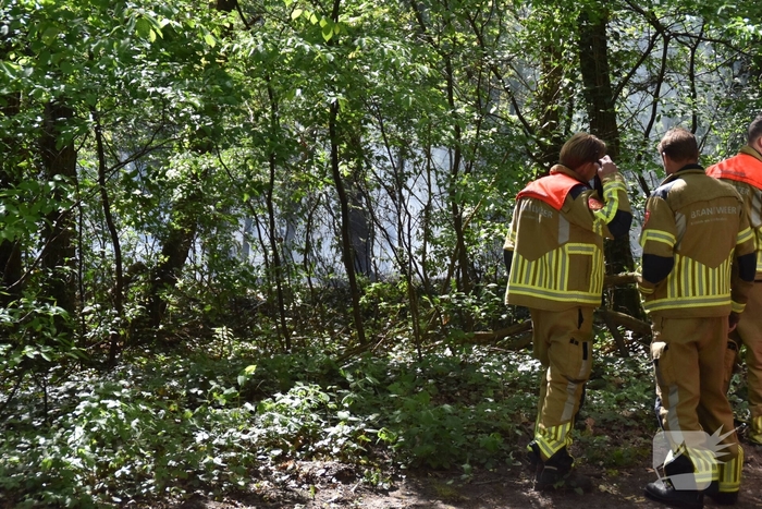 Brand in natuurgebied snel geblust