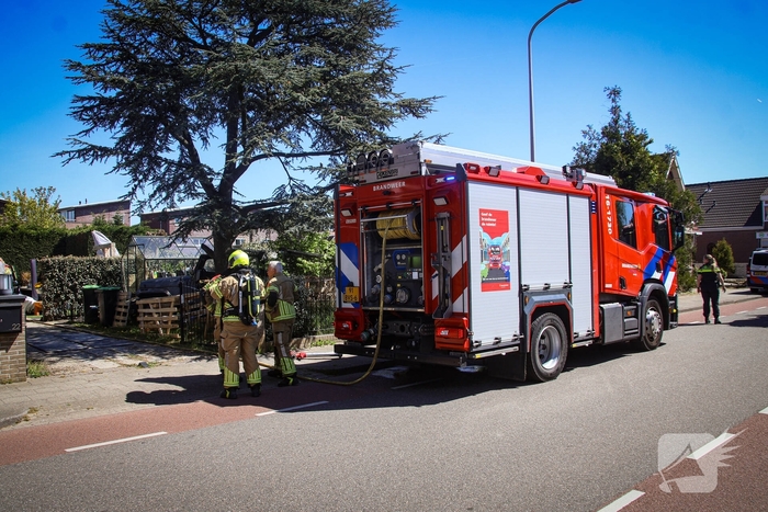 Kozijn vat vlam tijdens werkzaamheden