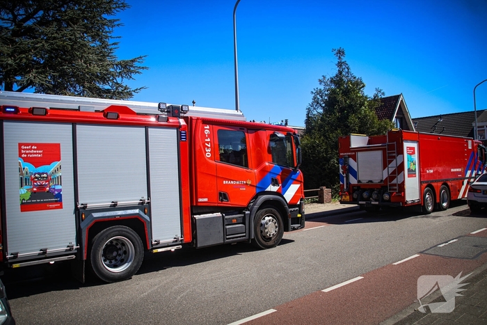 Kozijn vat vlam tijdens werkzaamheden