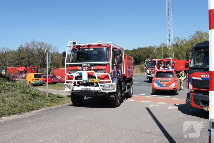 Grote brand op oefenterrein defensie