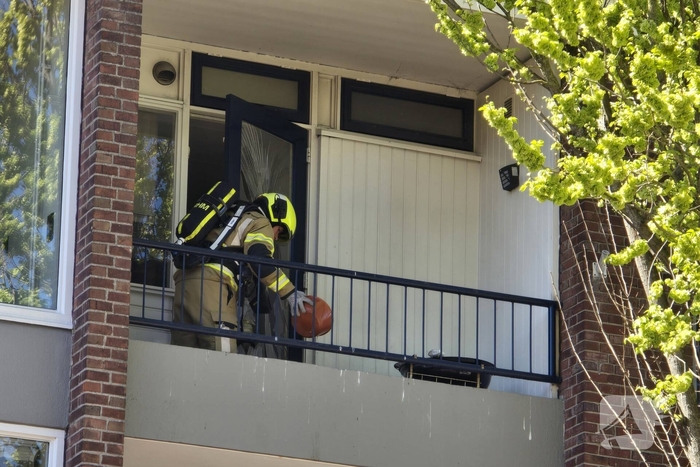 Woningbrand op balkon geblust